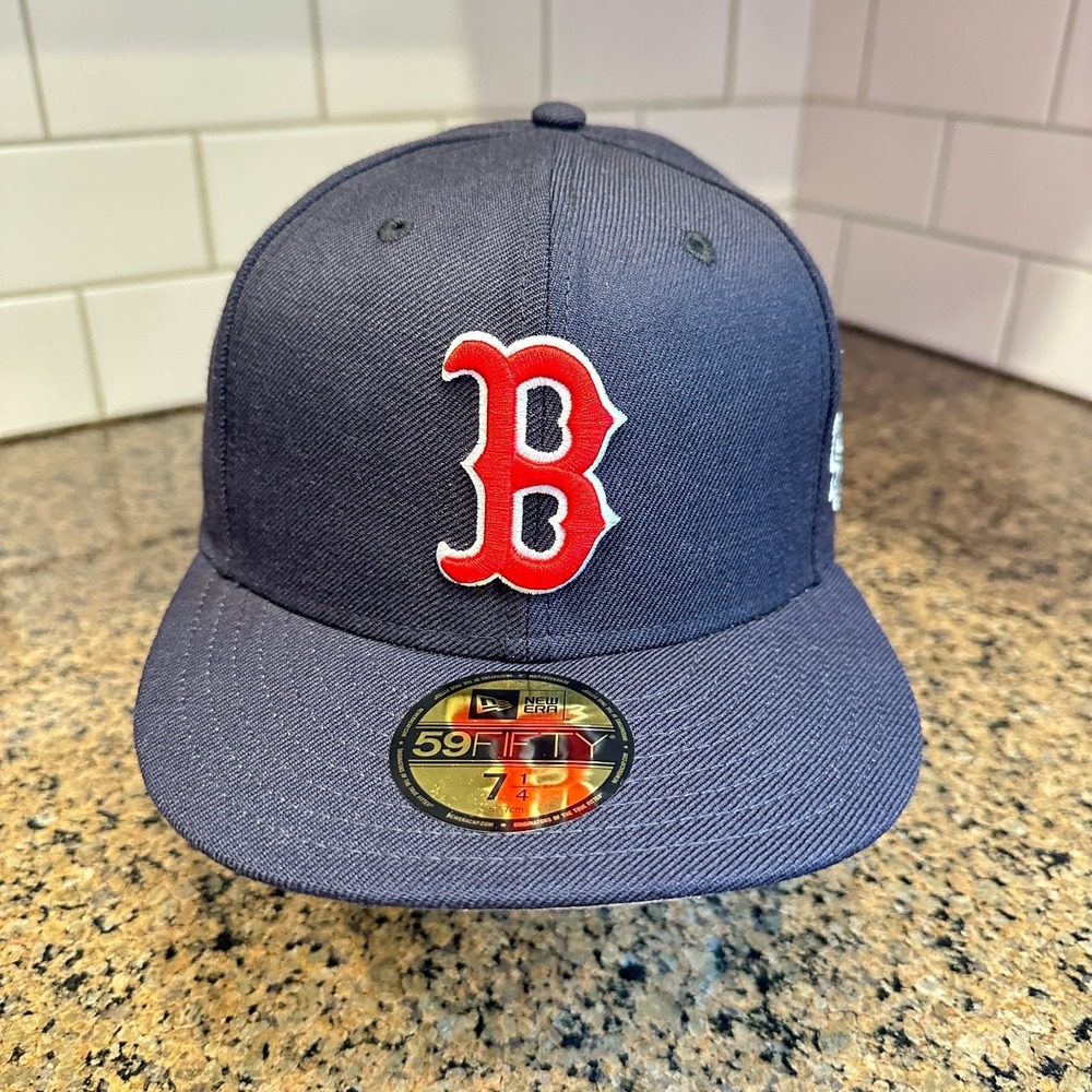 Boston Red Sox 2018 World Series MLB New Era 59FIFTY Hat Wool 7 1/4 Blue New